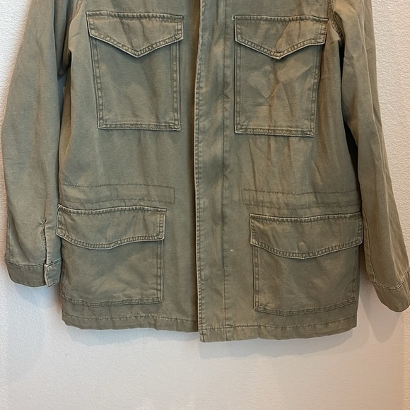 Ecote Zip Front Woven Utility Jacket Size Large - Picture 3 of 9